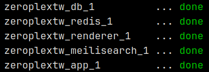 docker-compose for zeroplex.tw dev