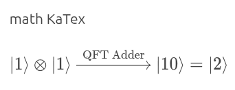 screenshot of KeTex rendering